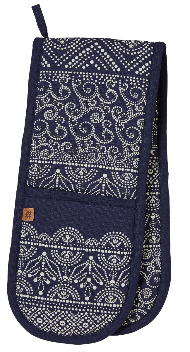 Ulster Weavers Backofenhandschuh, Design Indigo Batik