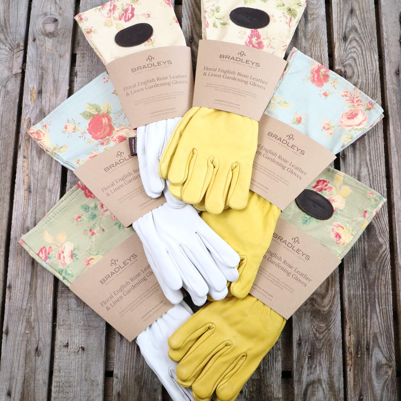 Florale Lederhandschuhe | von Bradleys