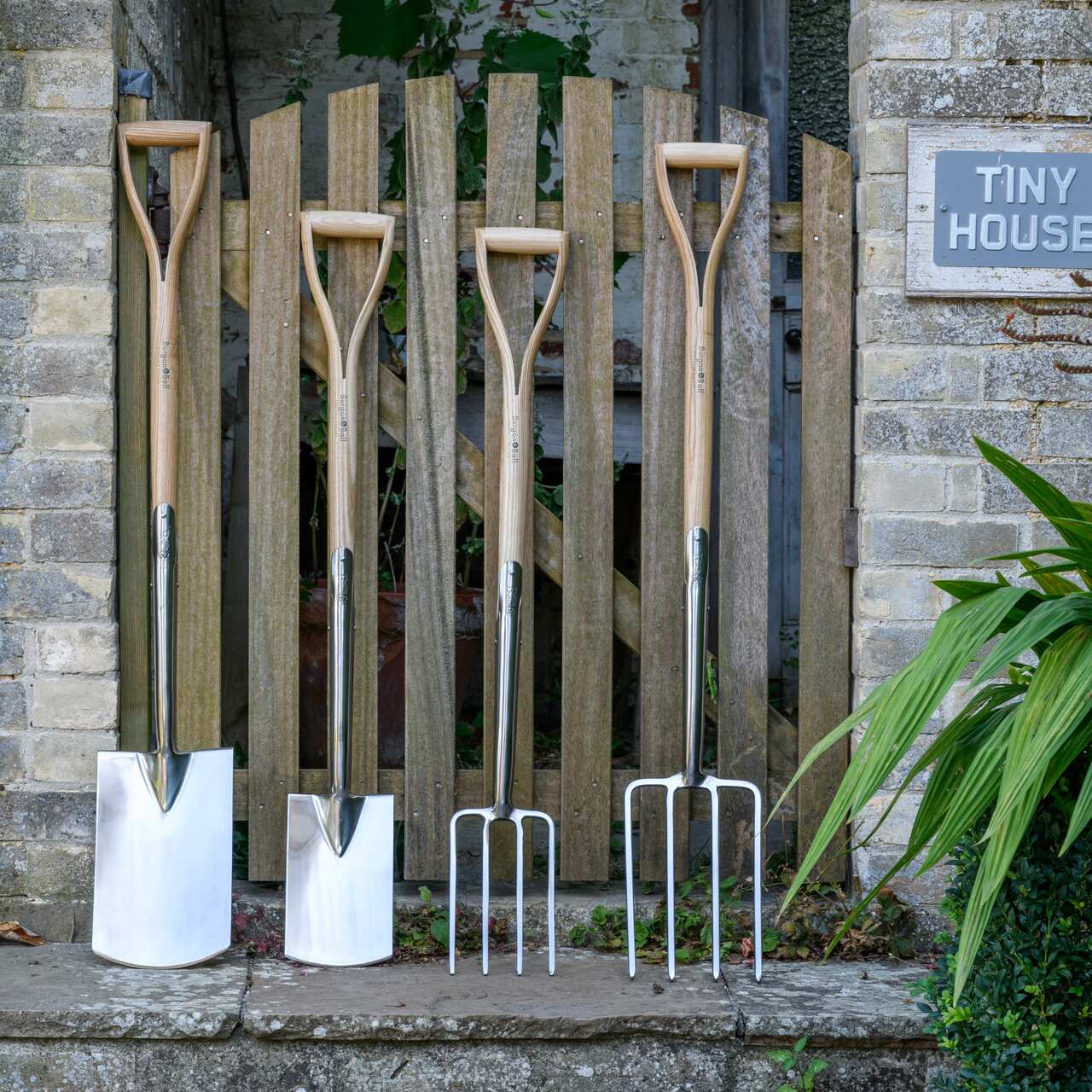 Spaten und Grabegabel - groß und klein