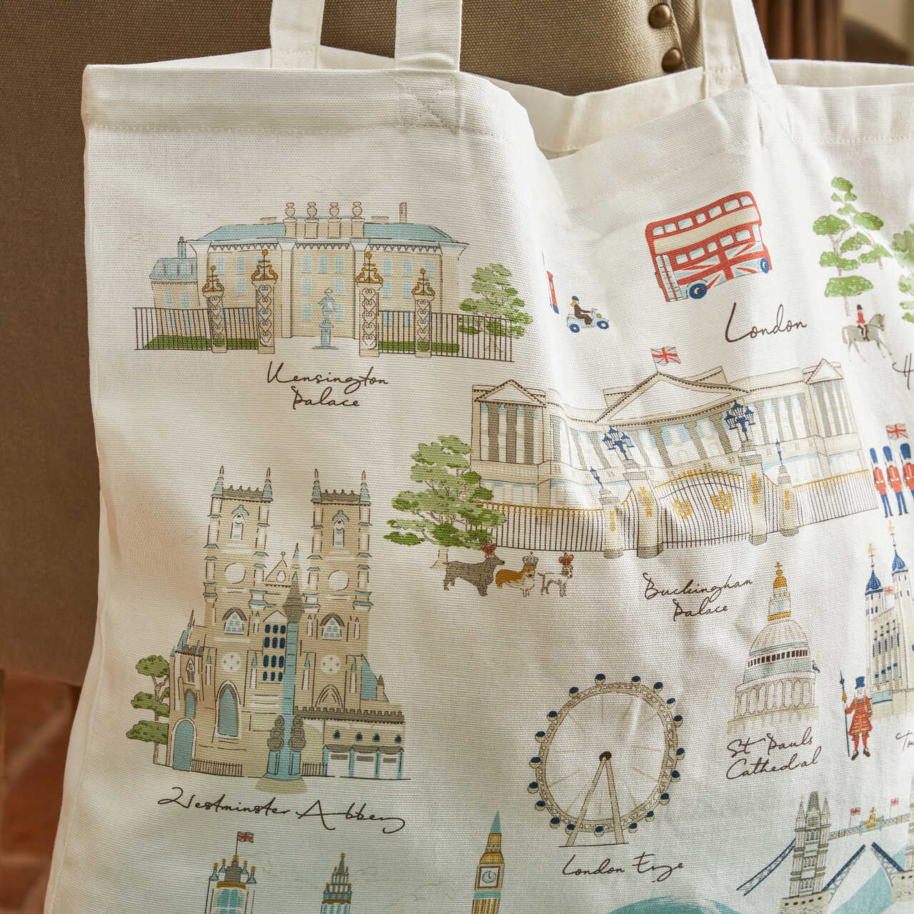 London | Tote Bag | Riesenrad, Kensington Palace, Buckingham Palace