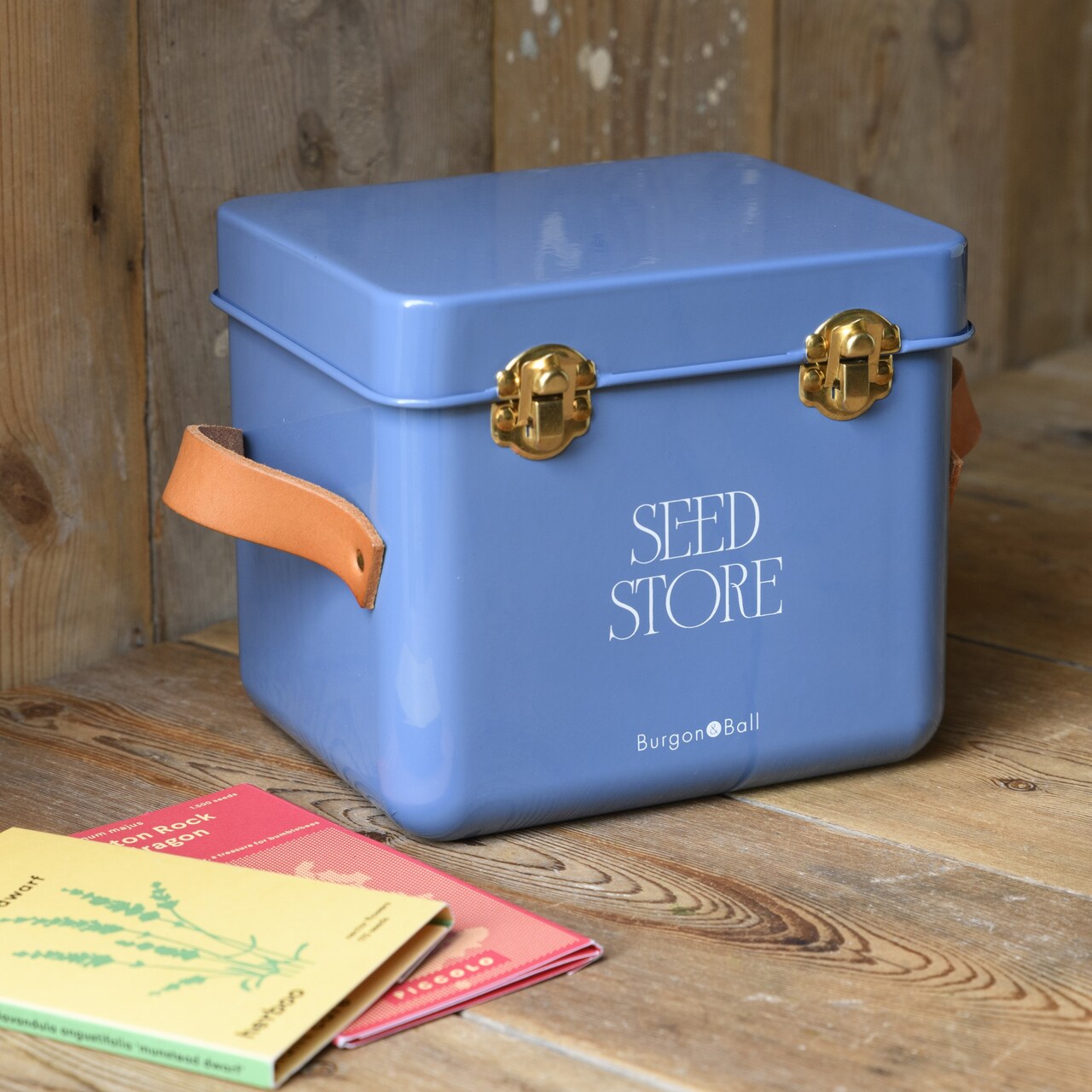 Kleine Samentüten-Box | Cotswold-Blau | von Burgon & Ball