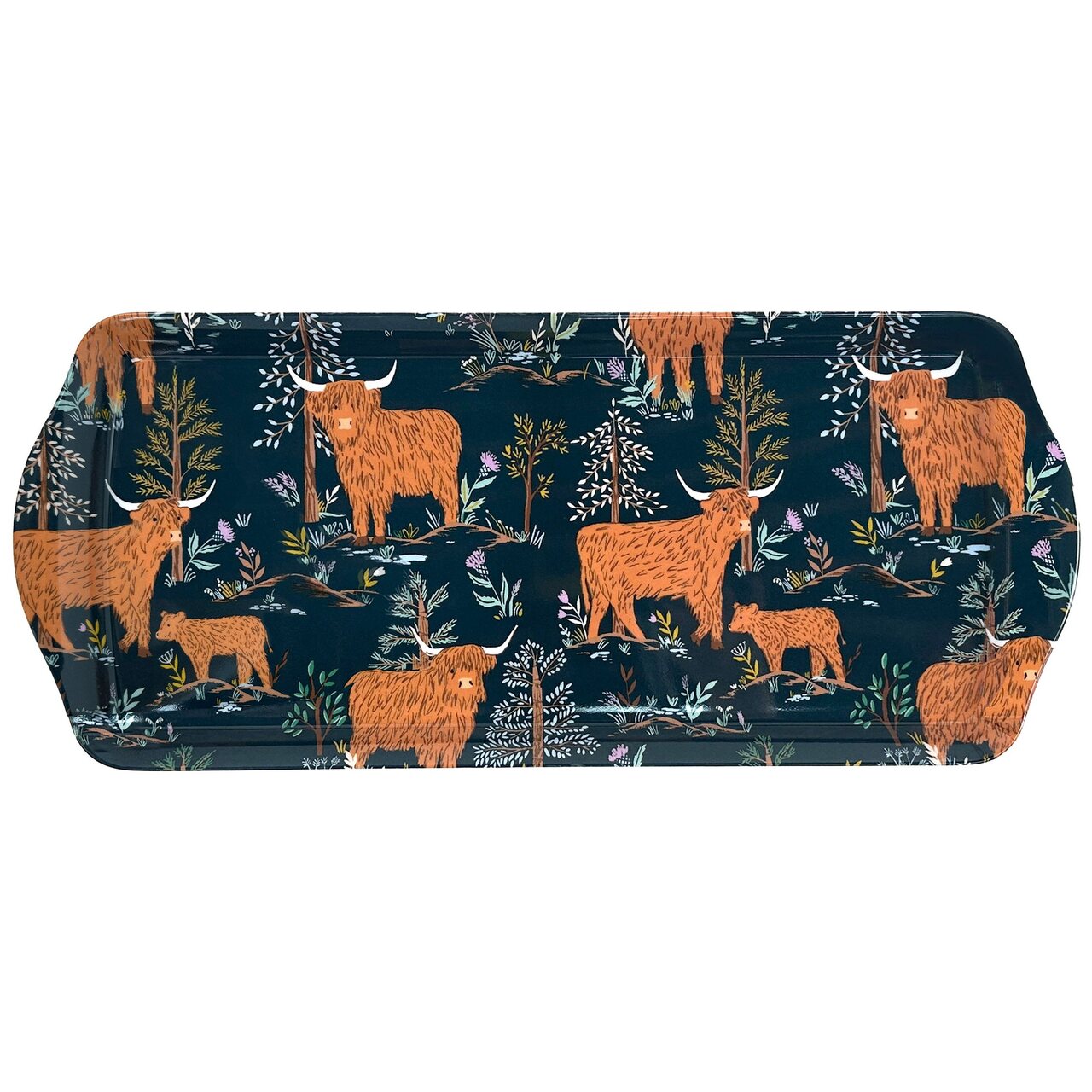 Schmales Serviertablett | Connie the Cow | von Ulster Weavers, England