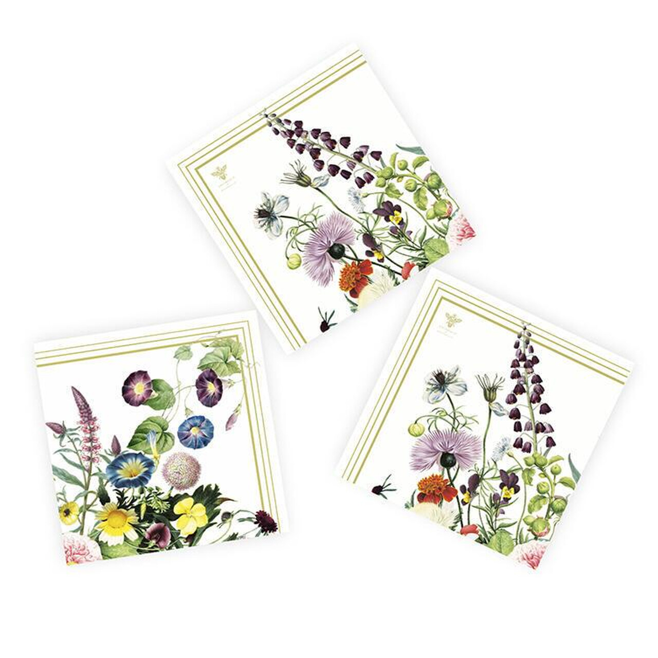 Papierservietten | Design Blumengarten | 3-lagig | 20 Stk. / Packung