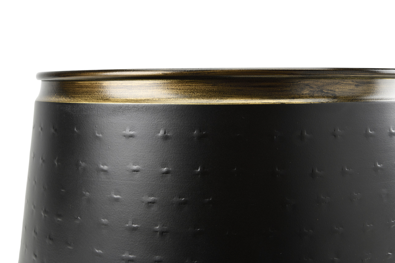 Metall-Hängetopf SAHARA SUNSET | mit dekorativ lackiertem Rand