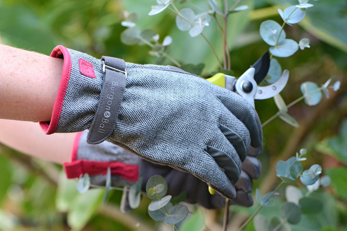 Damen-Gartenhandschuhe Grey Tweed