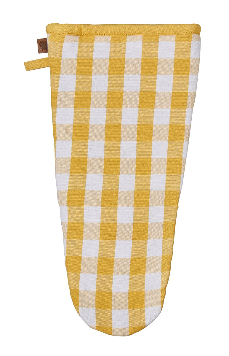 'Quacker' Ofenhandschuh Gingham Yellow, von Ulster Weavers