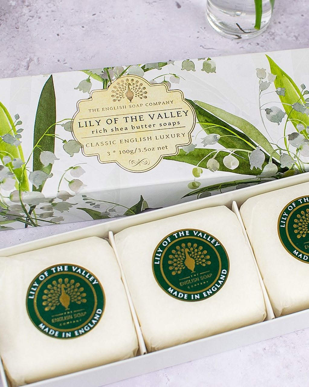 Geschenkbox Maiglöckchen 3 x 100 g | 'The English Soap Company'
