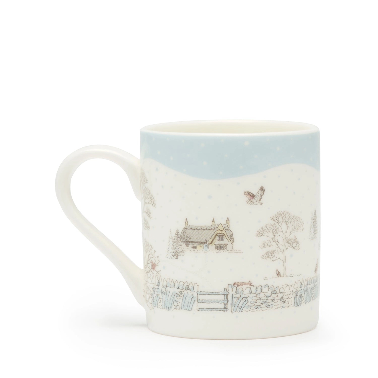 Mini-Tasse | Design Snowy Cottage | Henkel links